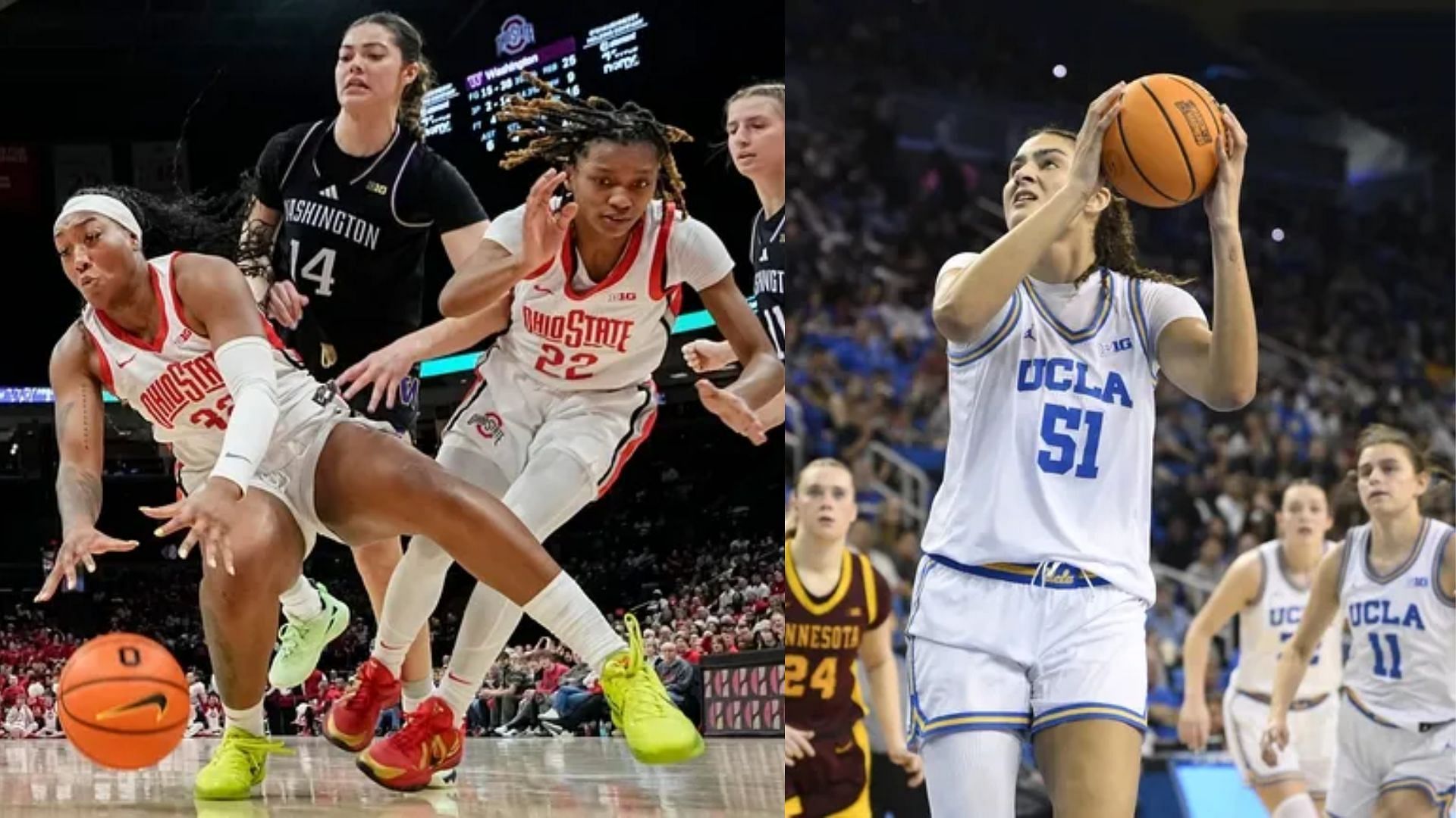 Top 5 games to look forward to in Week 14 of NCAAW basketball feat. Ohio State vs UCLA, South Carolina vs Texas and more (Image Source: IMAGN)