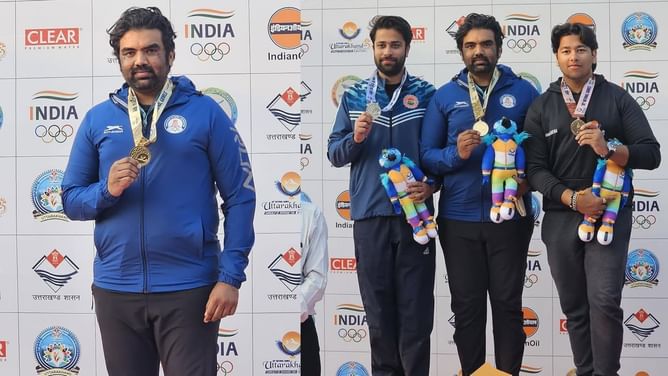 National Games 2025 Shooting: Paris Olympian Prithviraj Tondaiman wins gold in 50 Targets Trap event