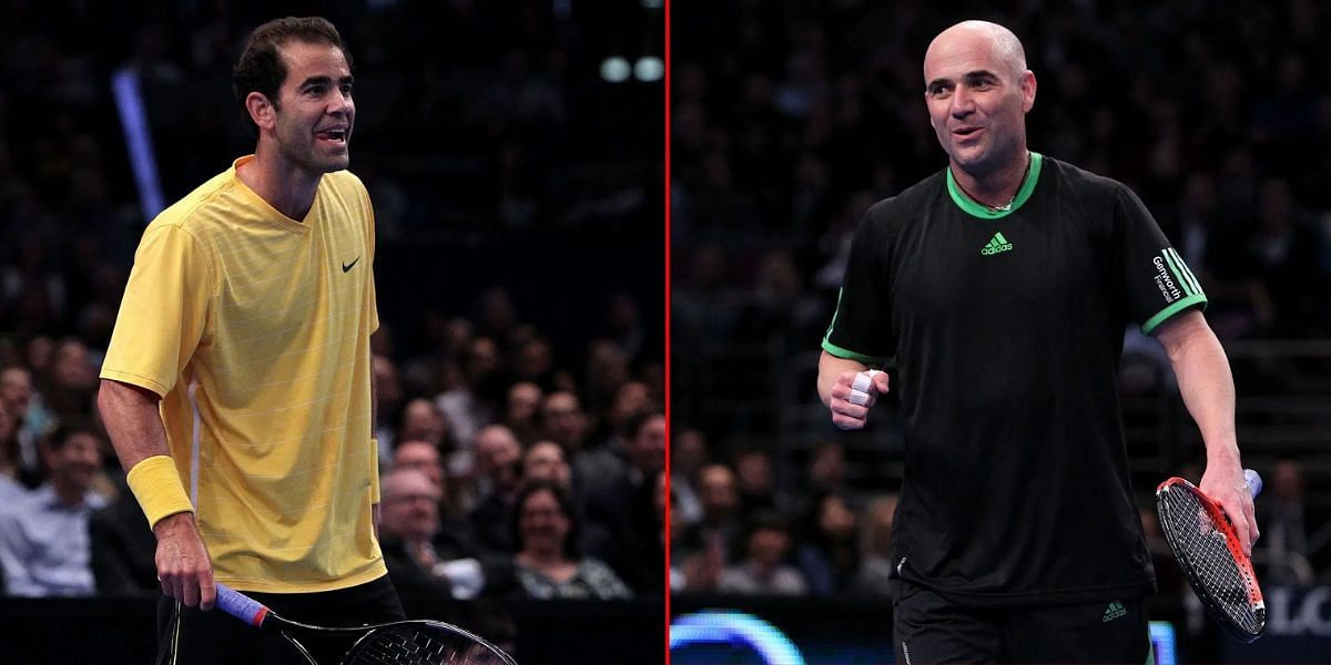 Pete Sampras (L) Andre Agassi (R) | Getty