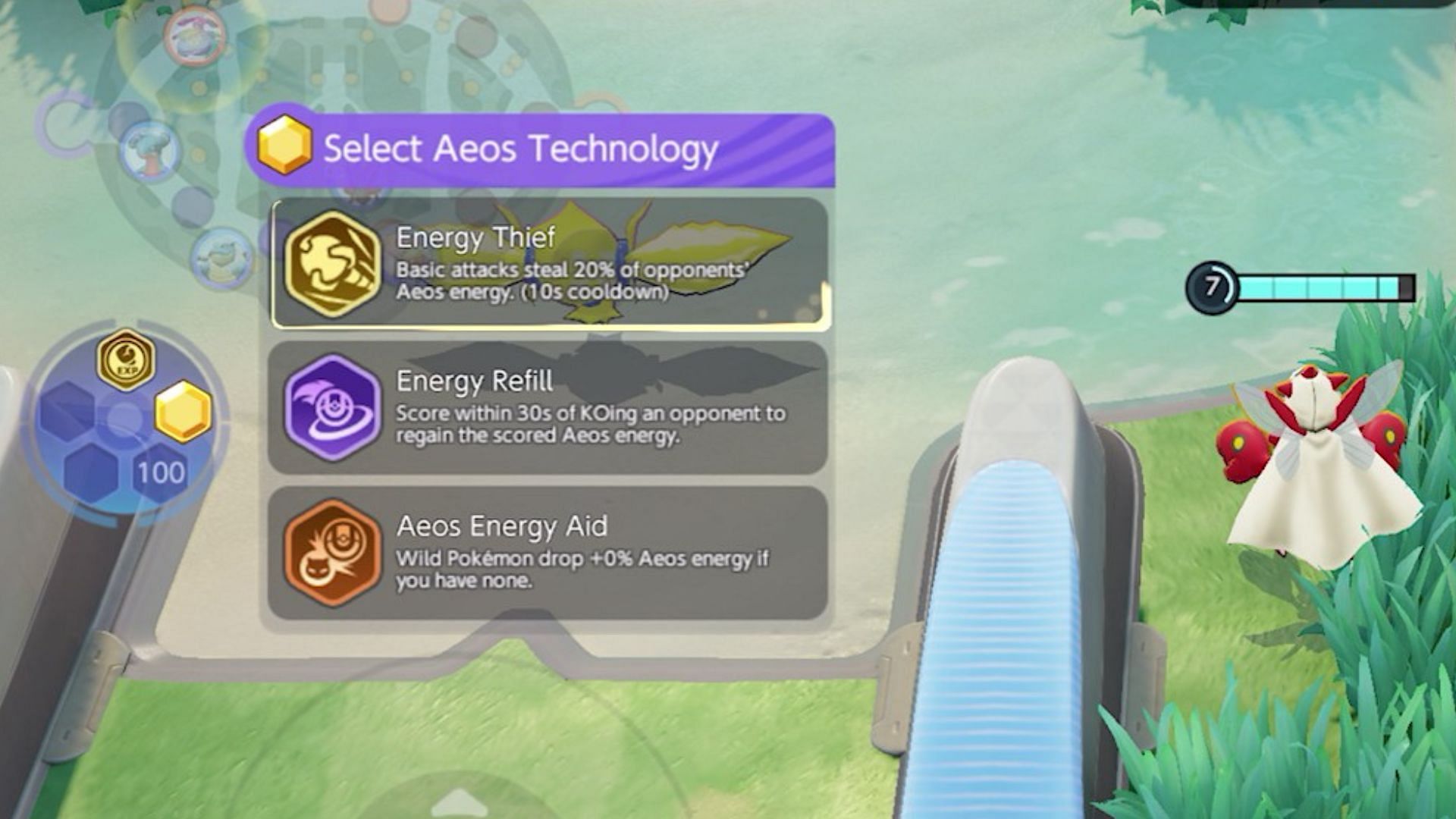 Aeos Technology as seen in the game (Image via The Pokemon Company)