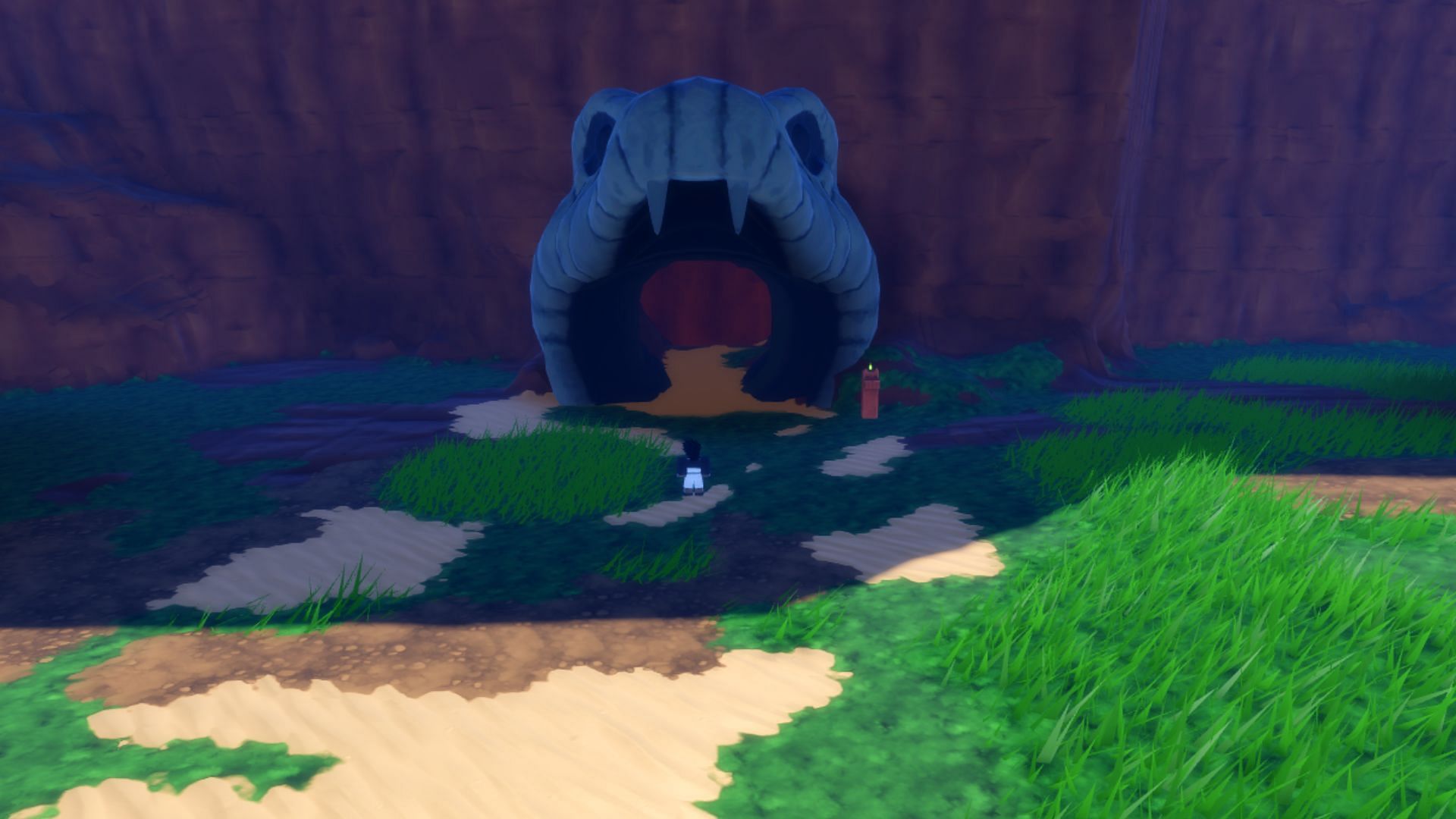 Find this snake head to find the Bone boss (Image via Roblox)