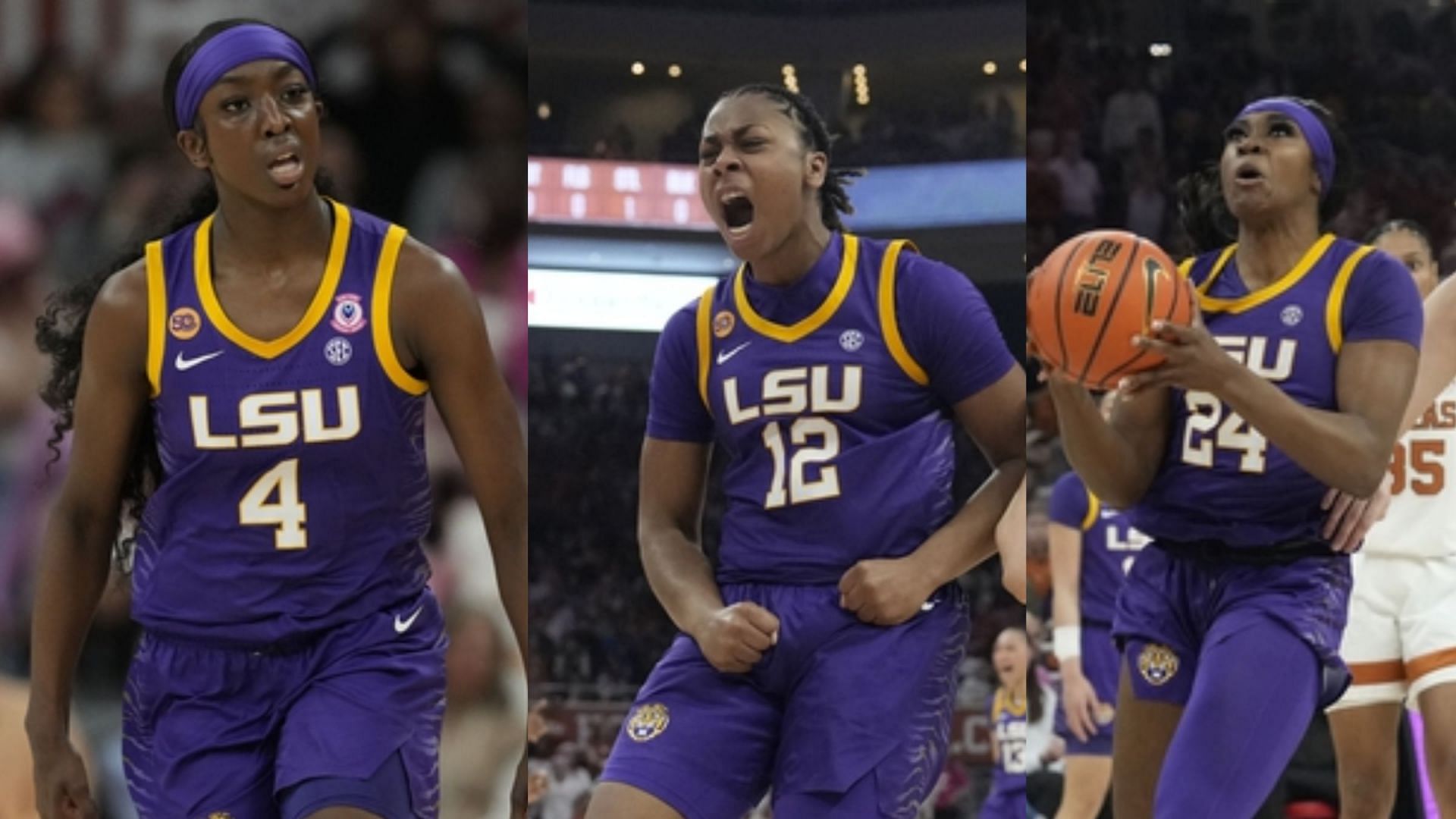 (From left to right): LSU stars Flau