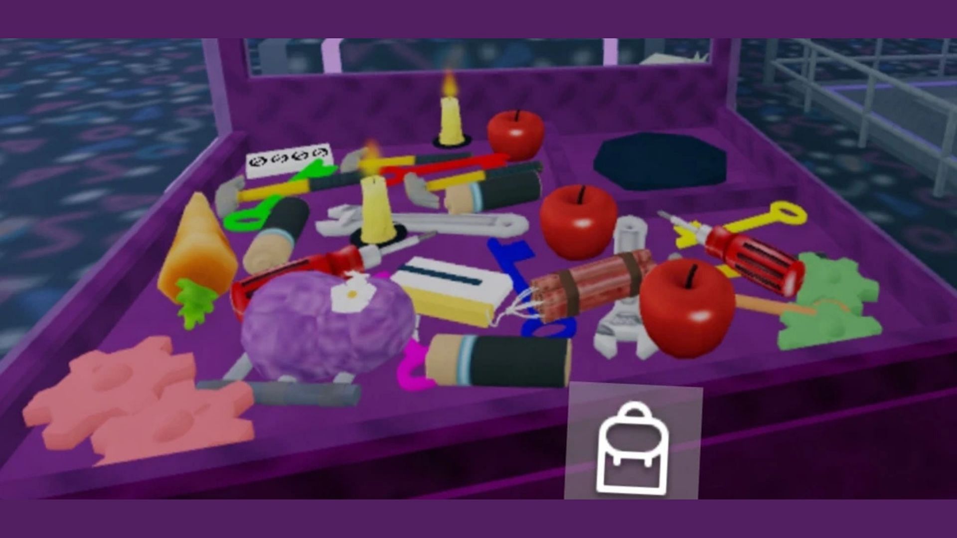 Find the dynamite inside an arcade claw machine (Image via Roblox)