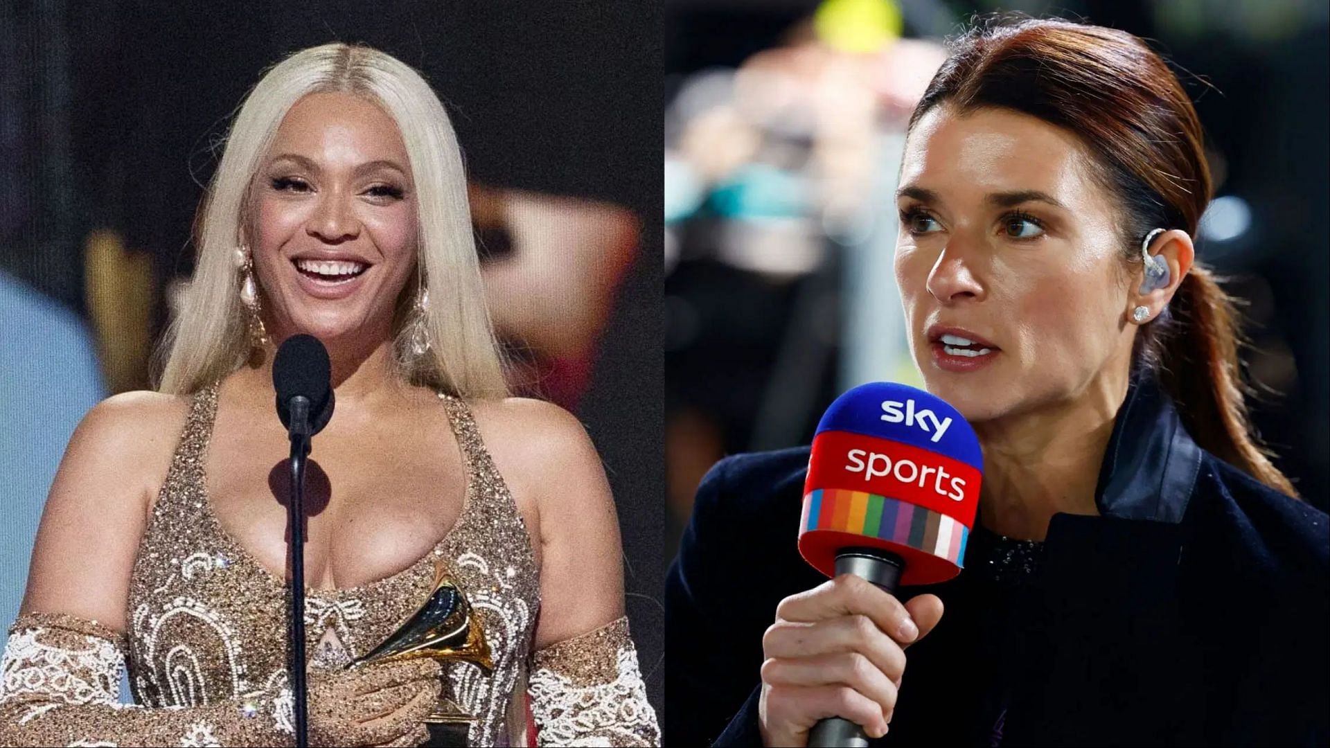 Image Credits: Getty, L: Beyonce R: Danica Patrick; 