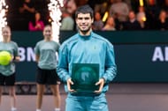 Carlos Alcaraz at the ABN AMRO Open 2025. (Photo: Getty)