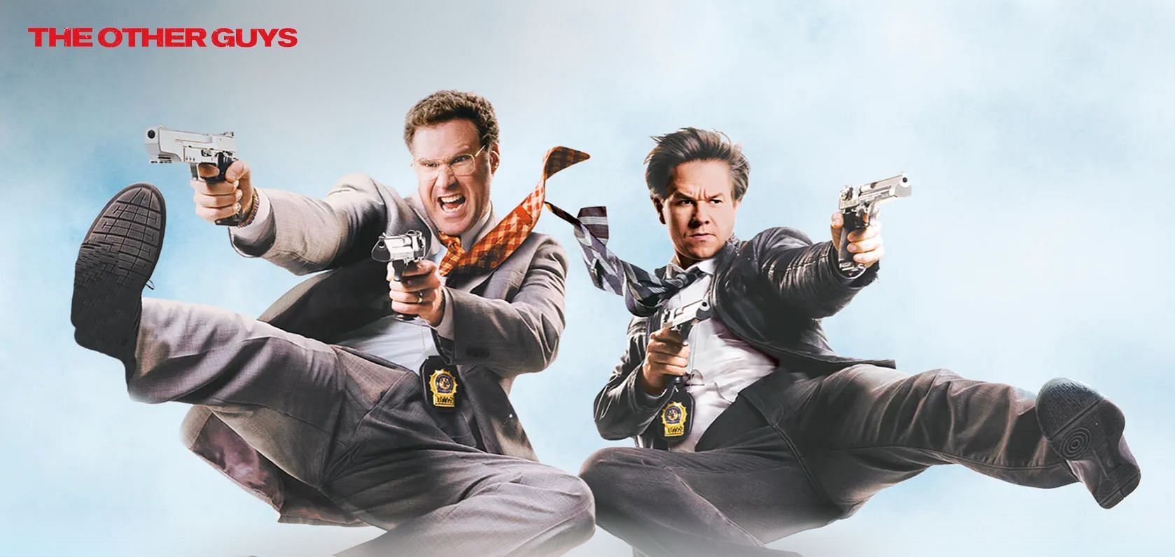 Will Ferrell and Mark Wahlberg in The Other Guys. (Image via Apple TV)