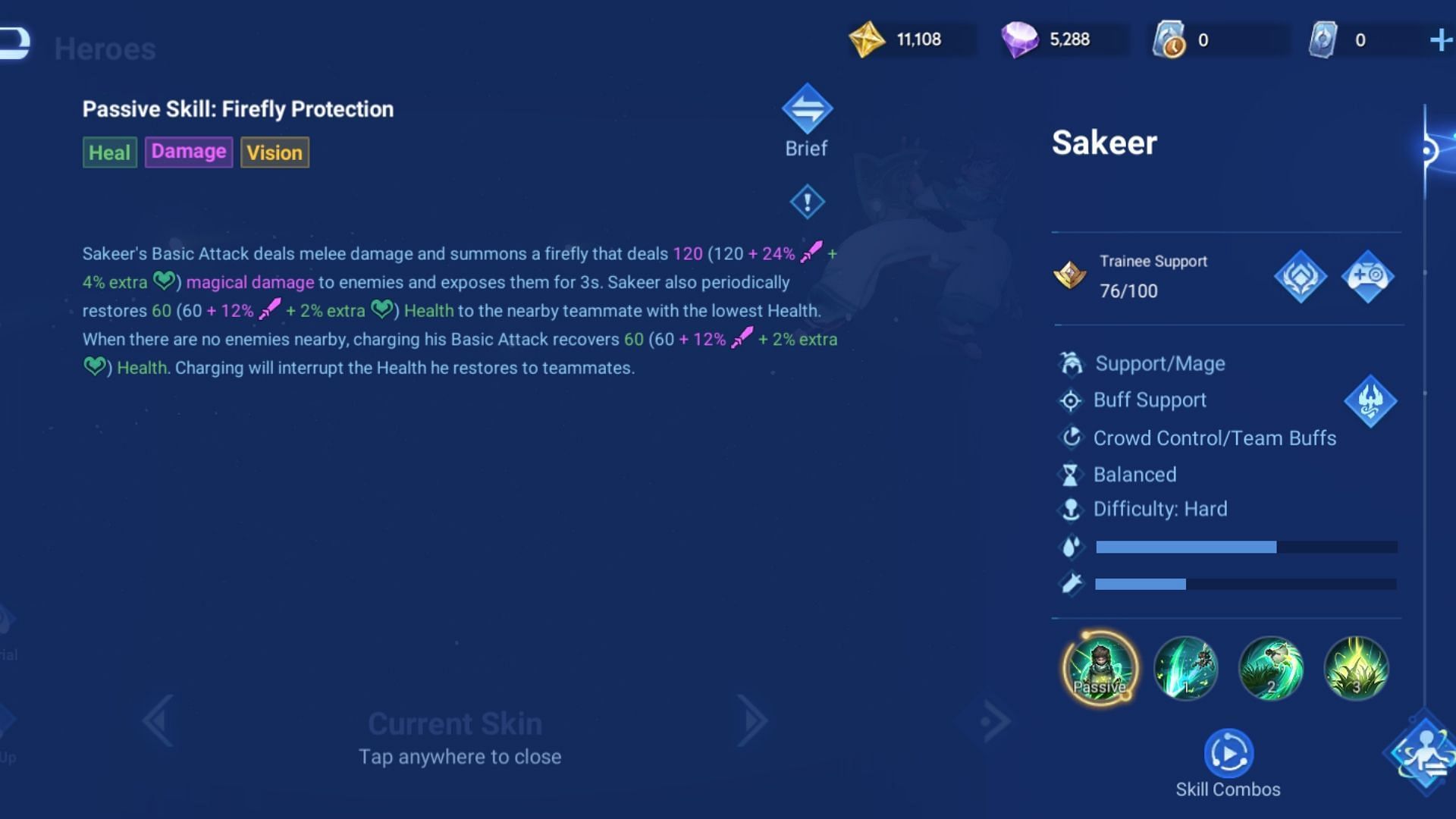 Sakeer&#039;s passive skill (Image via Level Infinite)