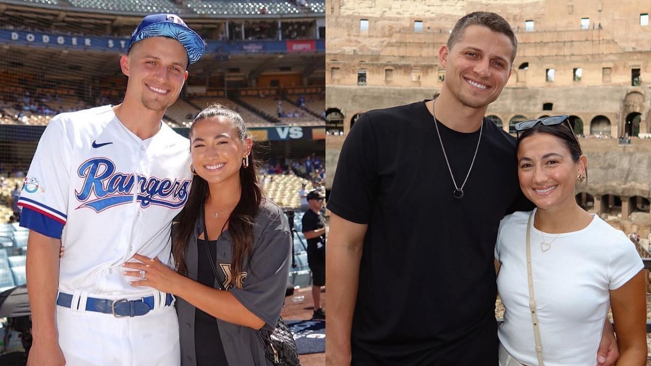 Corey Seager with his wife, Madisyn (Images from - Instagram.com/@madyseager)