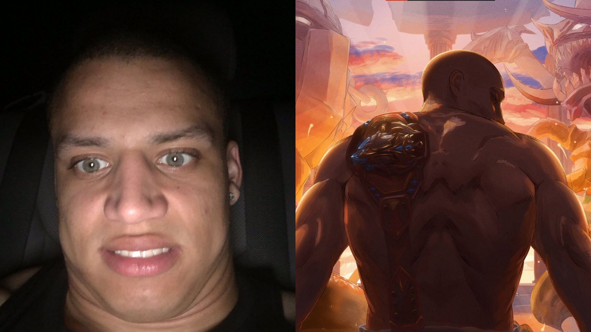 Tyler1 reacts after dying in Hardcore World of Warcraft during raid (Image via Tyler1/Twitch, X)