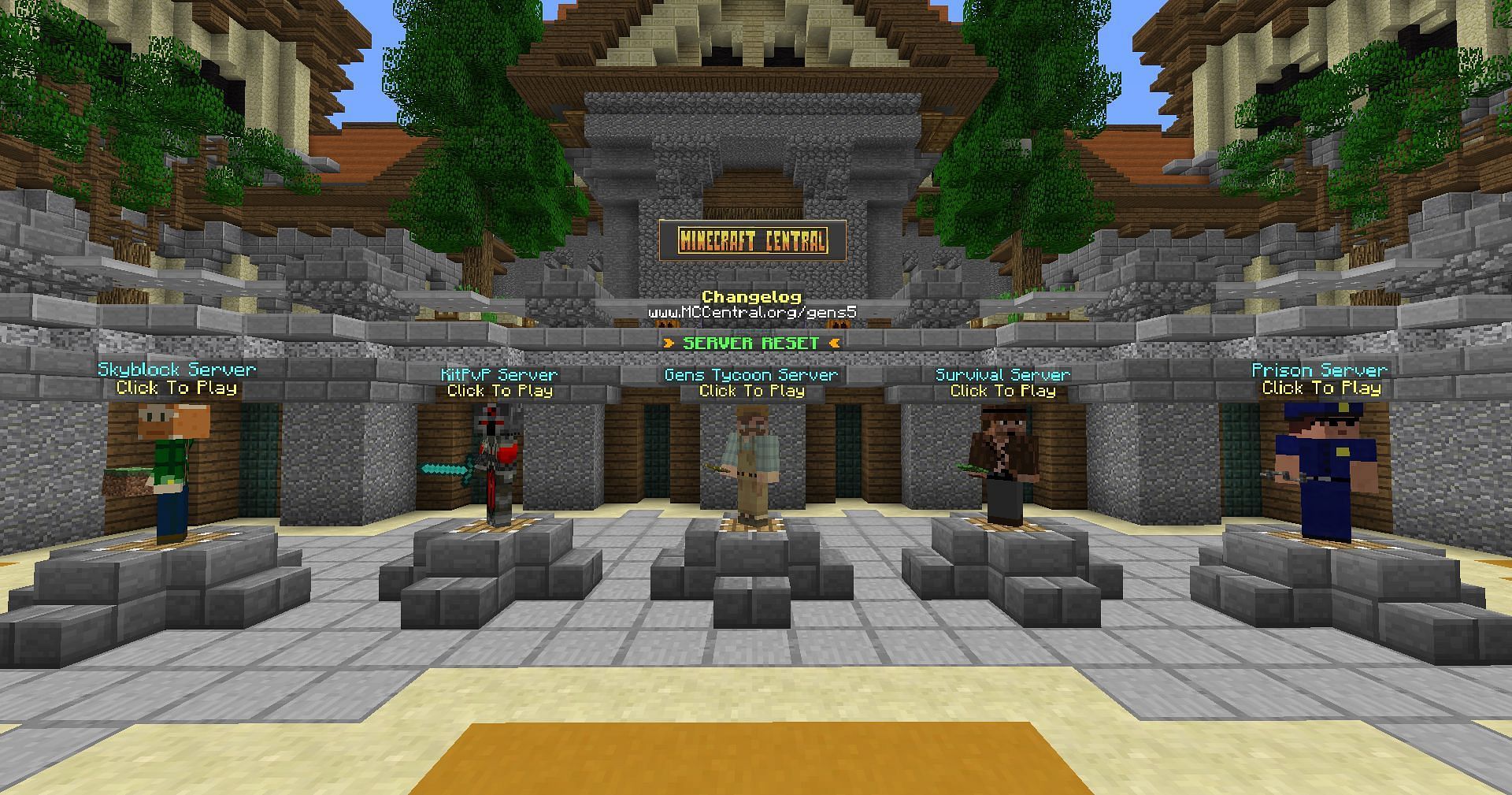 Minecraft Central is a very old server (Image via Mojang Studios)