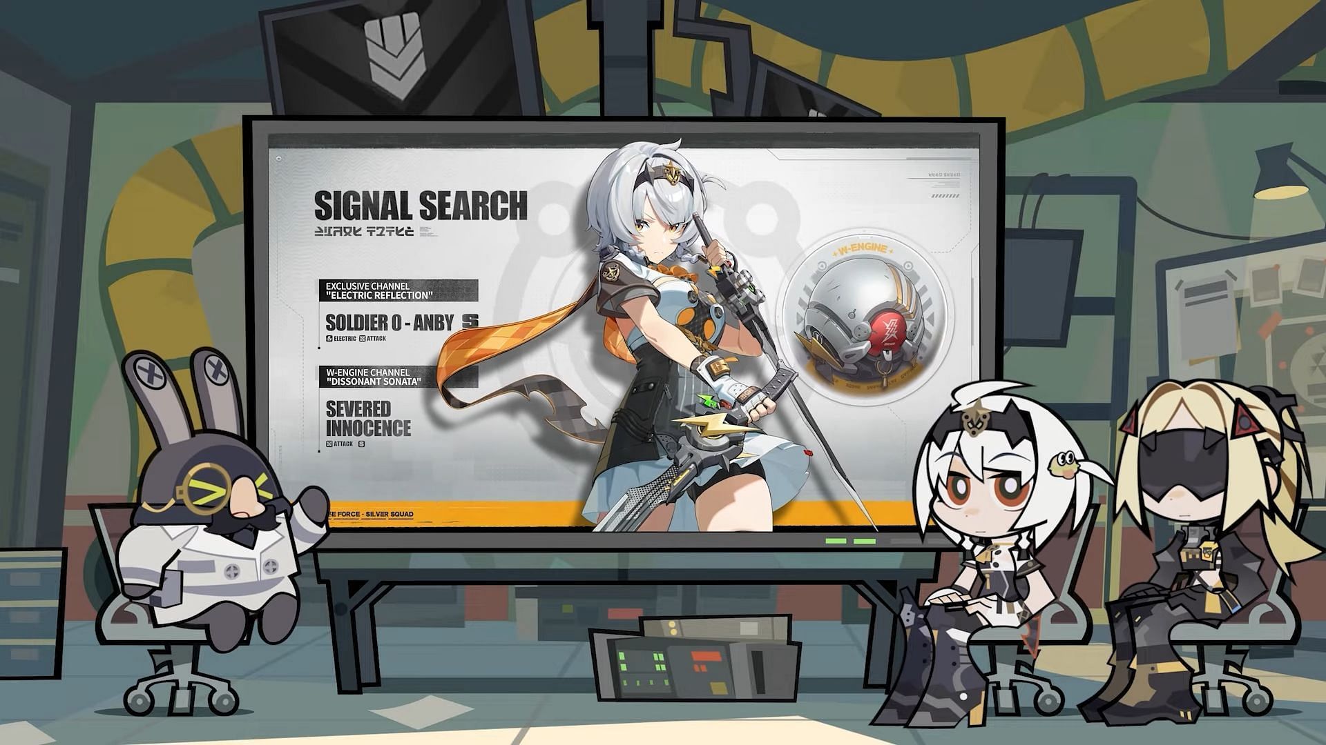 Silver Soldier Anby and her W-Engine (Image via HoYoverse)