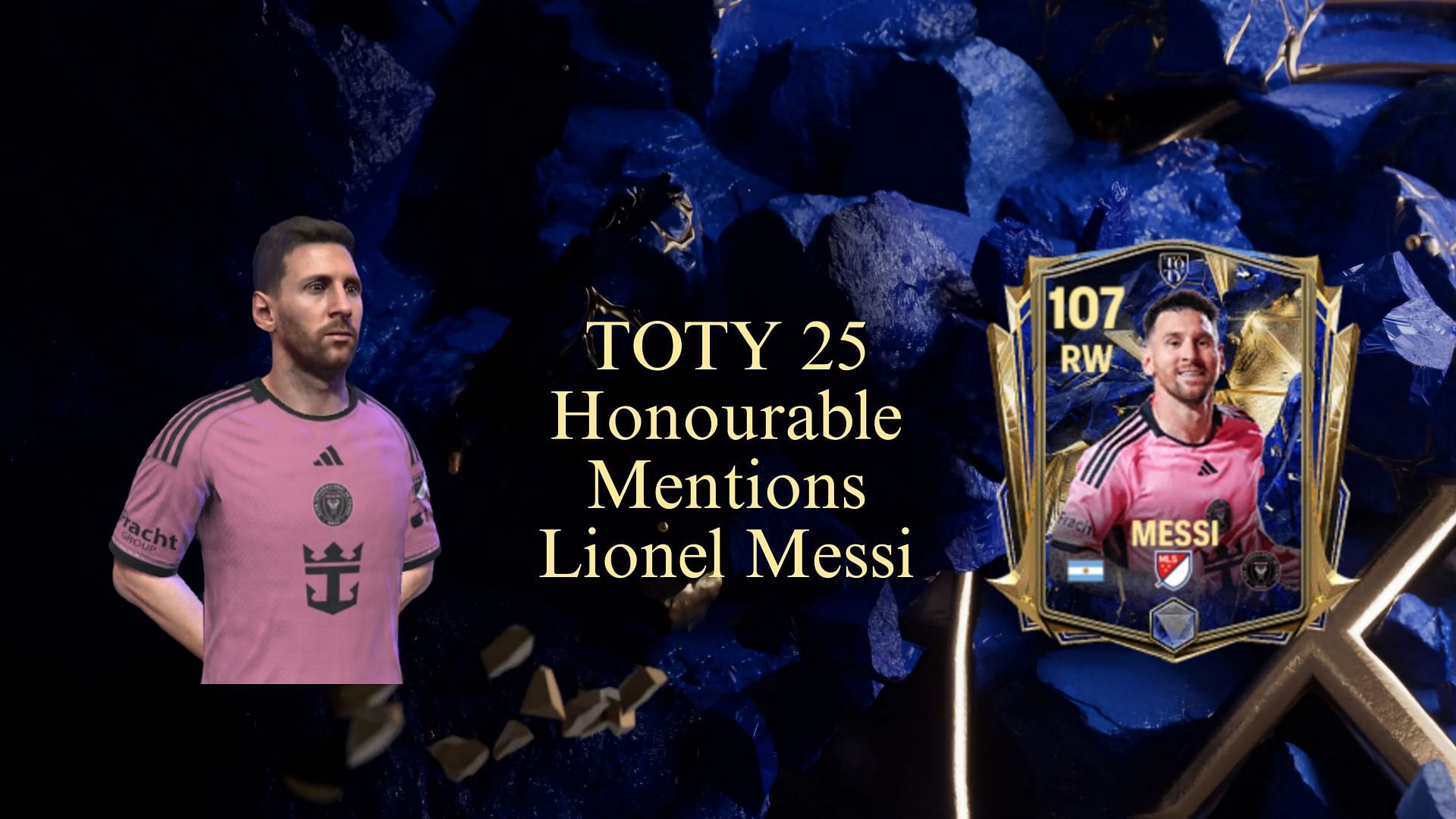 EA FC Mobile TOTY 25 Honourable Mentions Messi is one of the best cards in the game (Image via EA Sports)