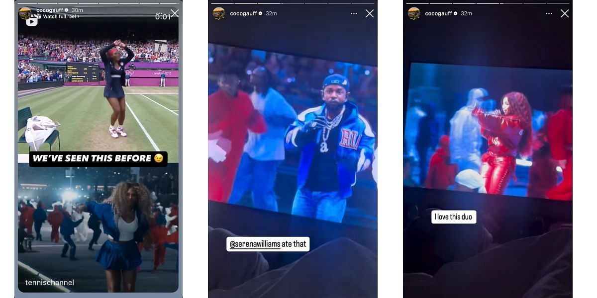 Coco Gauff&#039;s Instagram stories