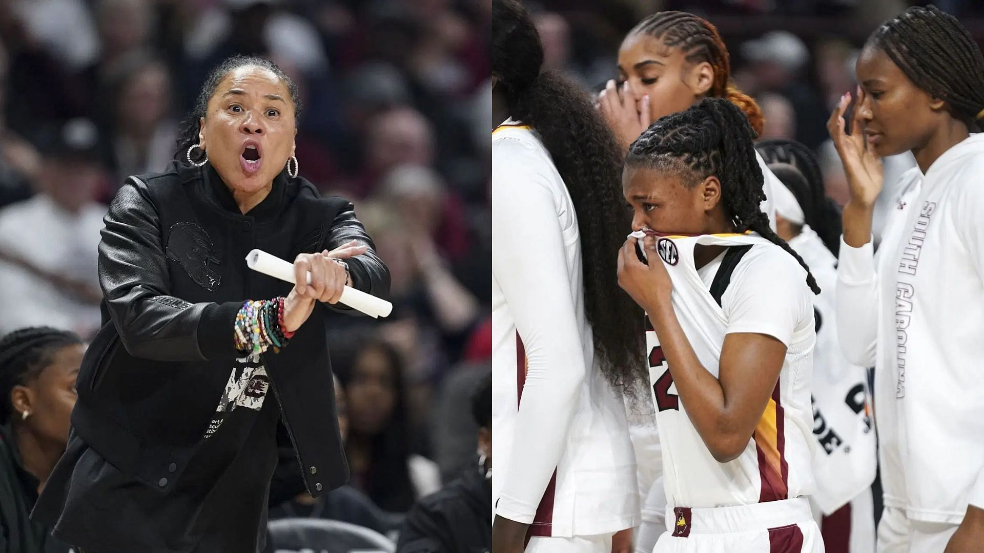 Dawn Staley and her South Carolina team vs UConn