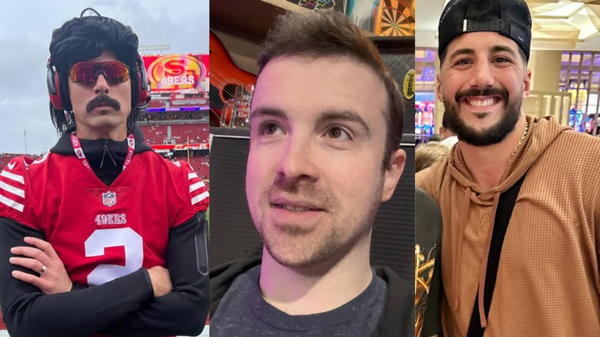 Dr DisRespect called out a couple big names in the streaming industry recently (Images via @drdisrespect, @drlupo, and @nickmercs/Instagram) 