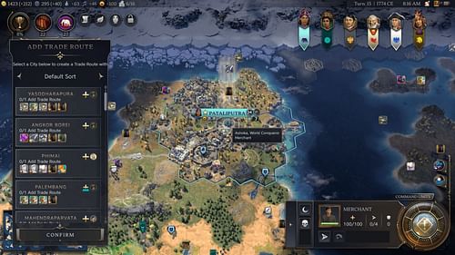 Merchants are required to create trade routes (Image via 2K Games)