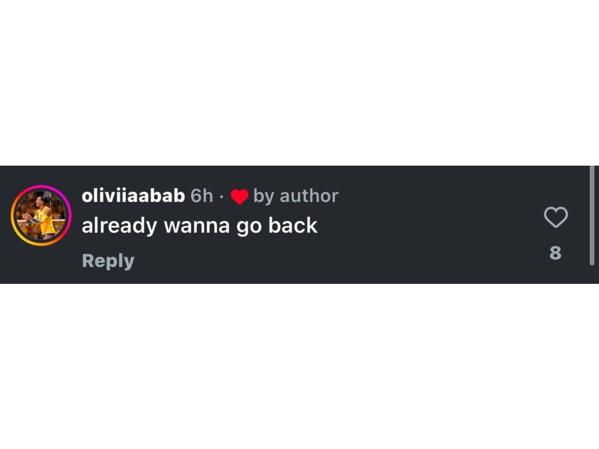 Olivia Babcock&#039;s comment (@oliviiaabab/IG)