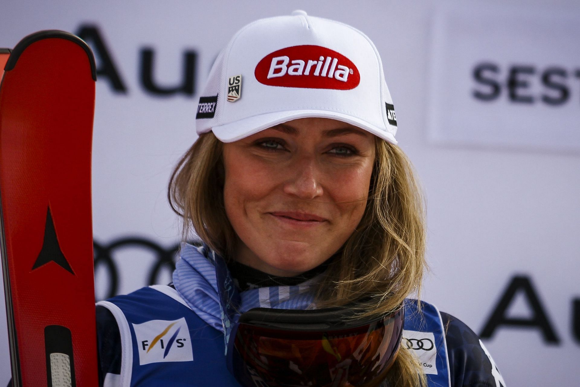 Mikaela Shiffrin at the Audi FIS Ski World Cup Sestriere 2025 - Source: Getty