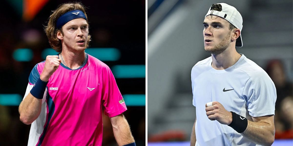 Andrey Rublev will meet Jack Draper in the final of the Qatar Open 2025. (Photos: Getty)