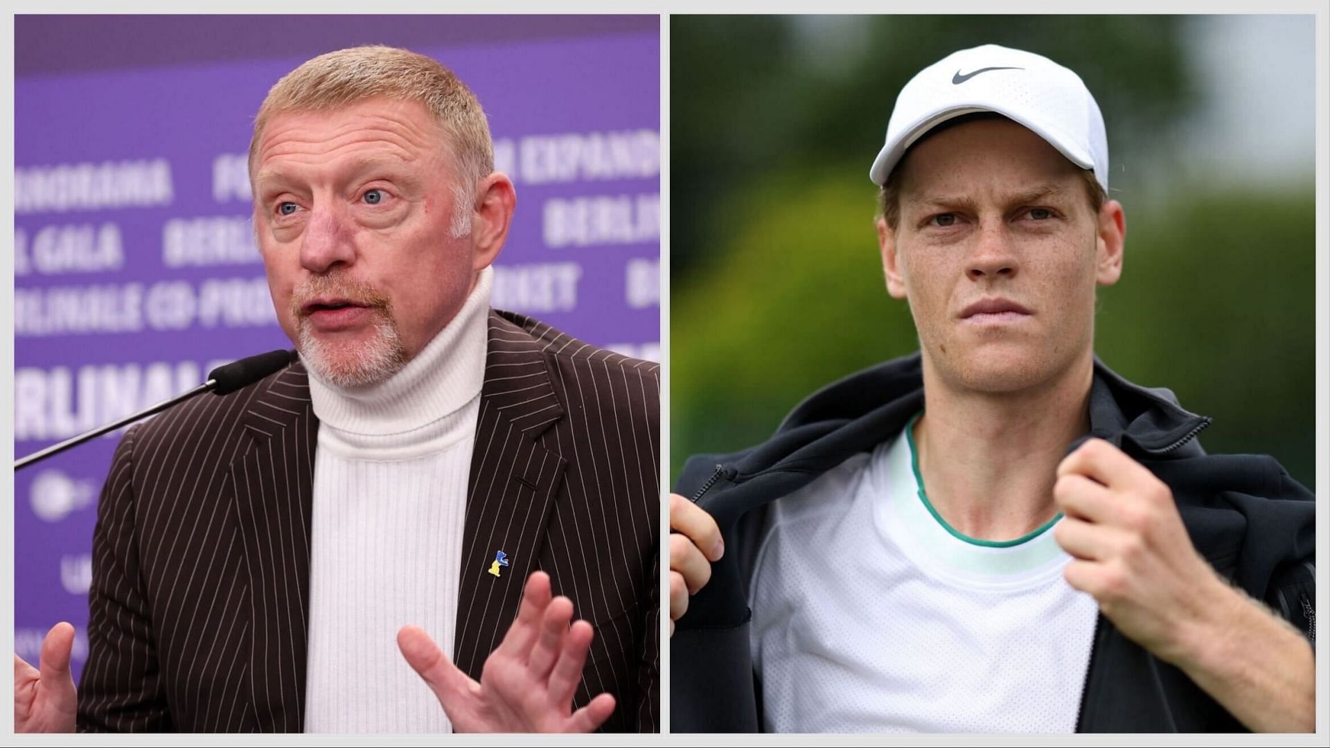 Boris Becker and Jannik Sinner (Source: Getty)