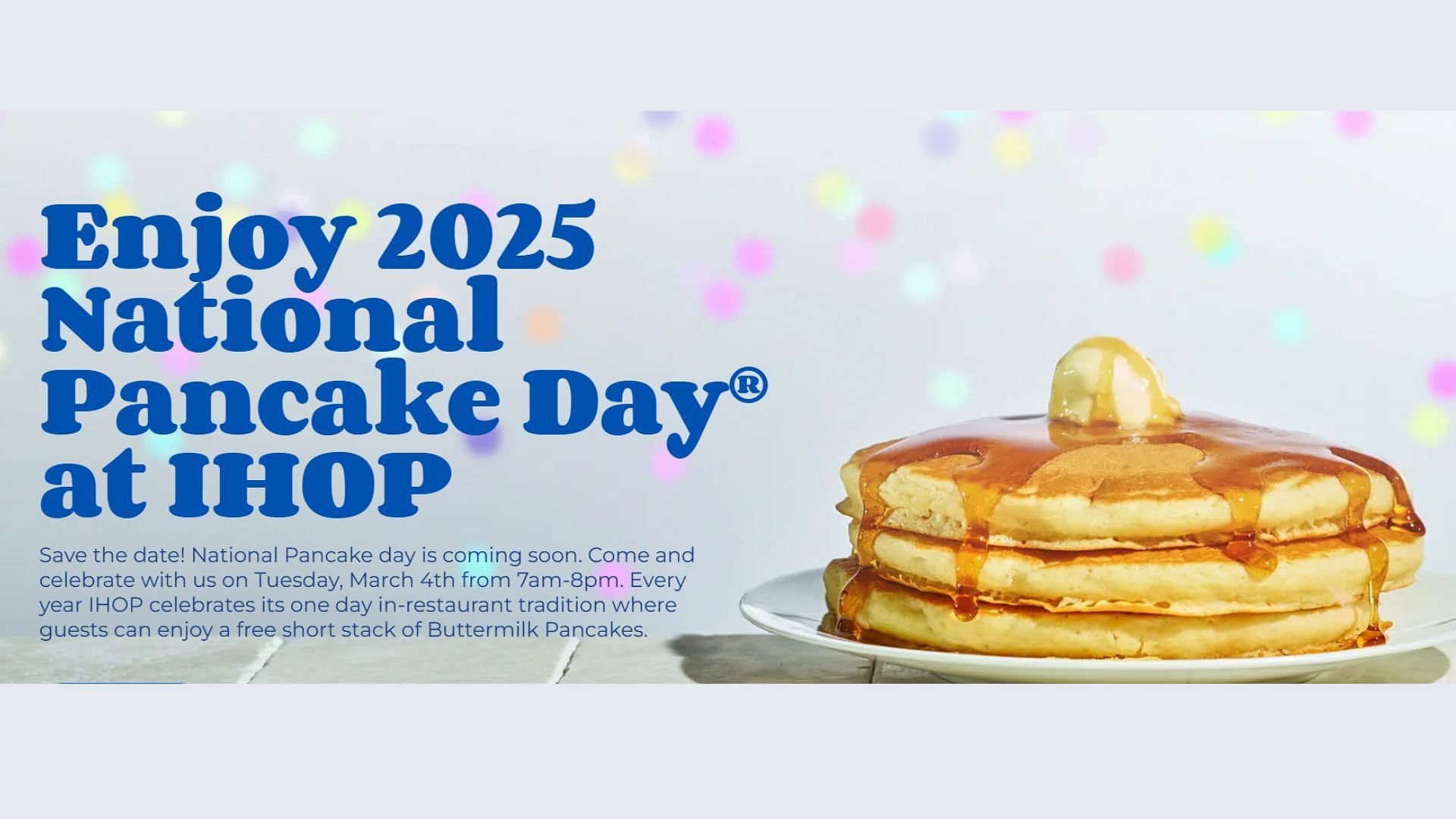 National Pancake Day 2025 (Image via IHOP)