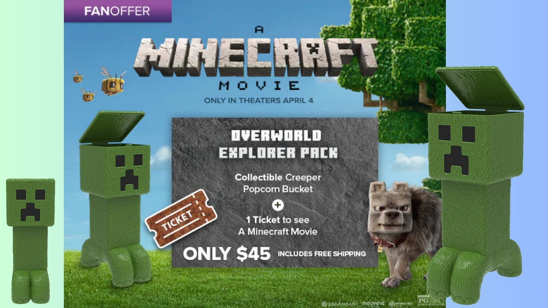 A Minecraft Movie popcorn bucket buy