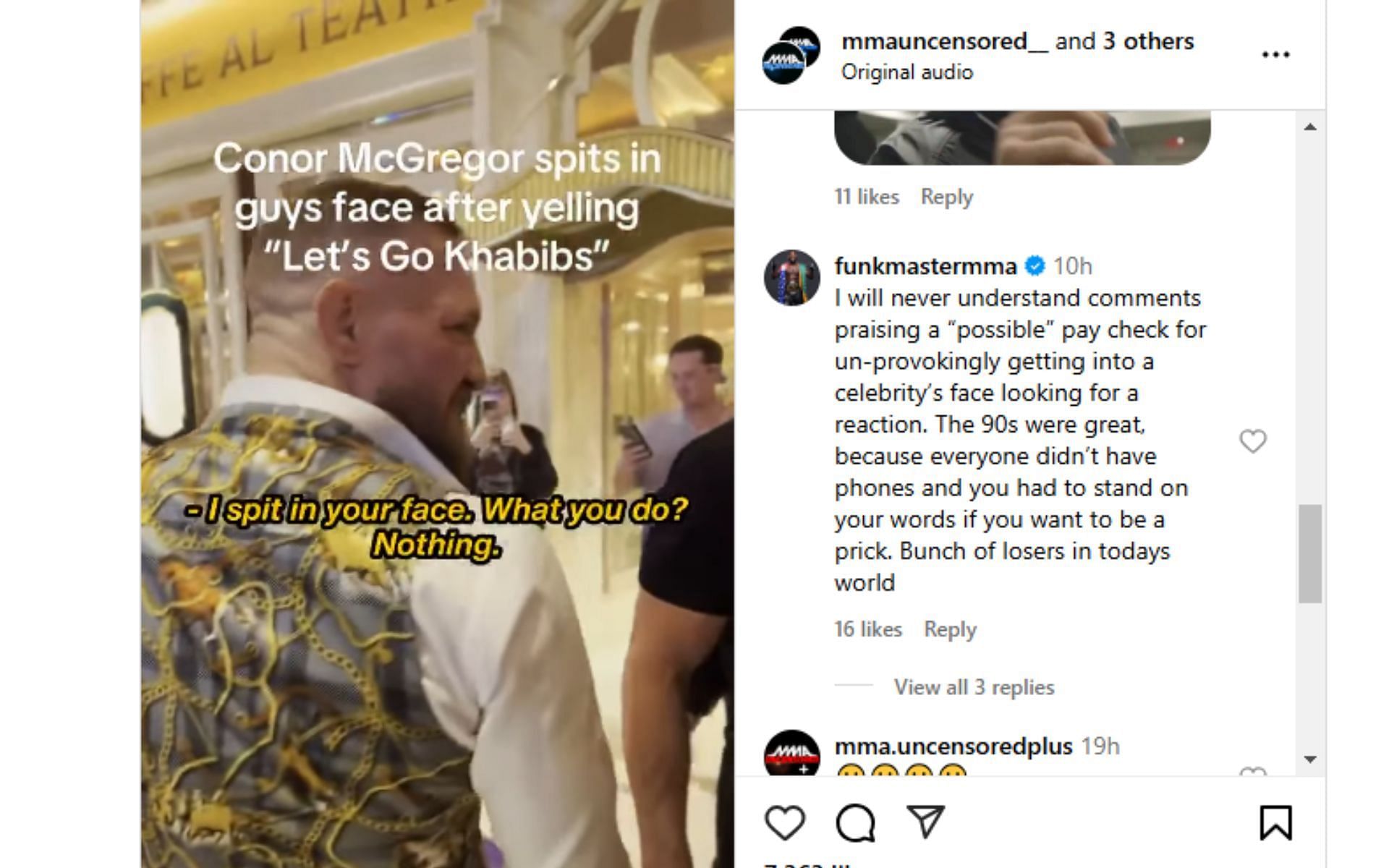 Aljamain Sterling reacts to Conor McGregor&#039;s altercation with a fan