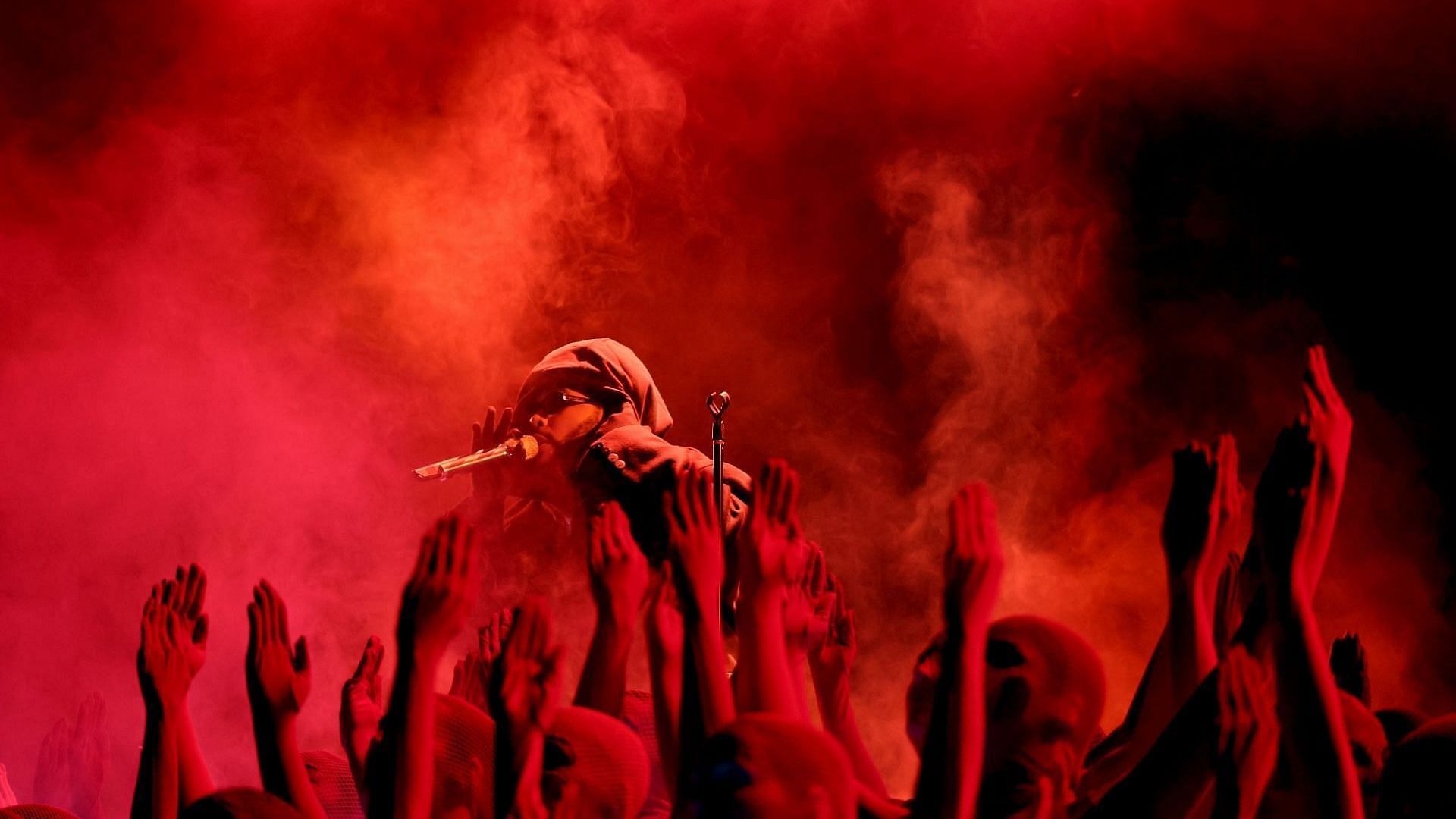 The Weeknd performs onstage during the 67th Annual GRAMMY Awards at Crypto.com Arena on February 02, 2025, in Los Angeles, California. (Image via Getty/Johnny Nunez)