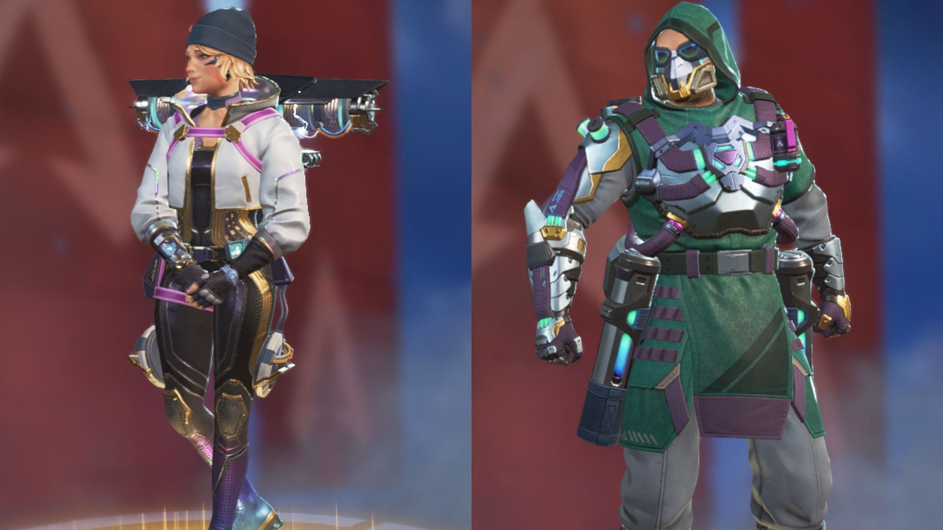 Wattson and Caustic in Apex Legends (Image via Sportskeeda Gaming/EA)