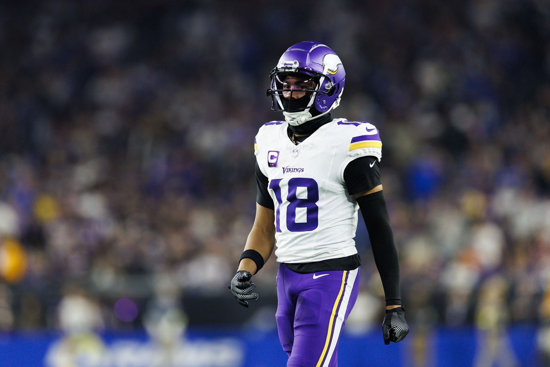 NFC Wild Card Playoffs: Minnesota Vikings WR Justin Jefferson - Source: Getty