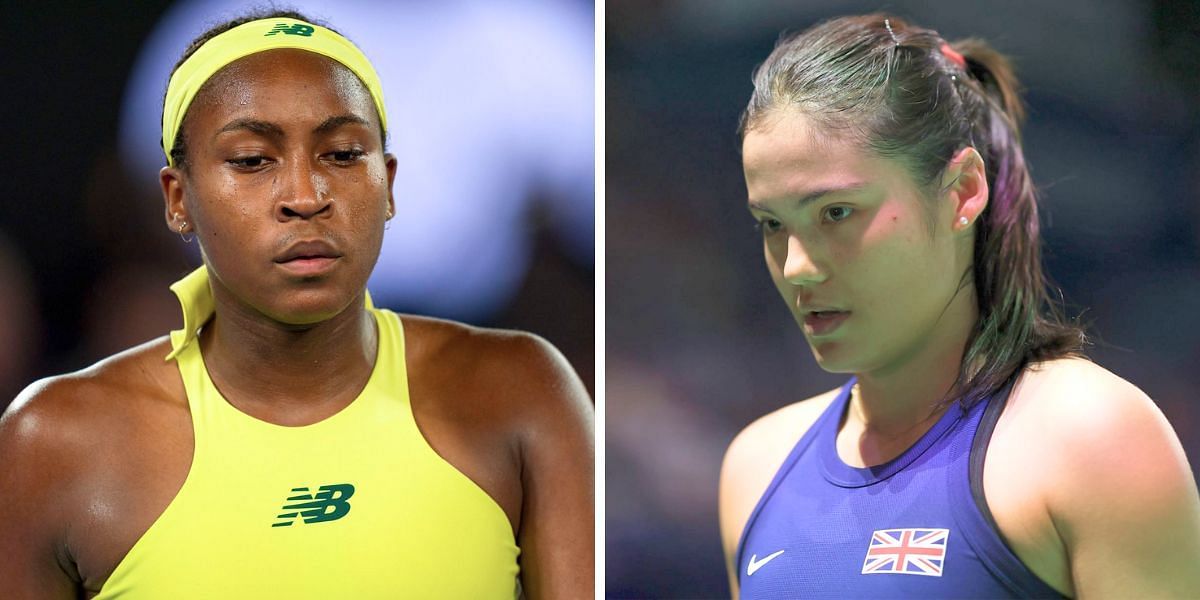 Coco Gauff (L) &amp; Emma Raducanu (R) {[Image Source: Getty Images]