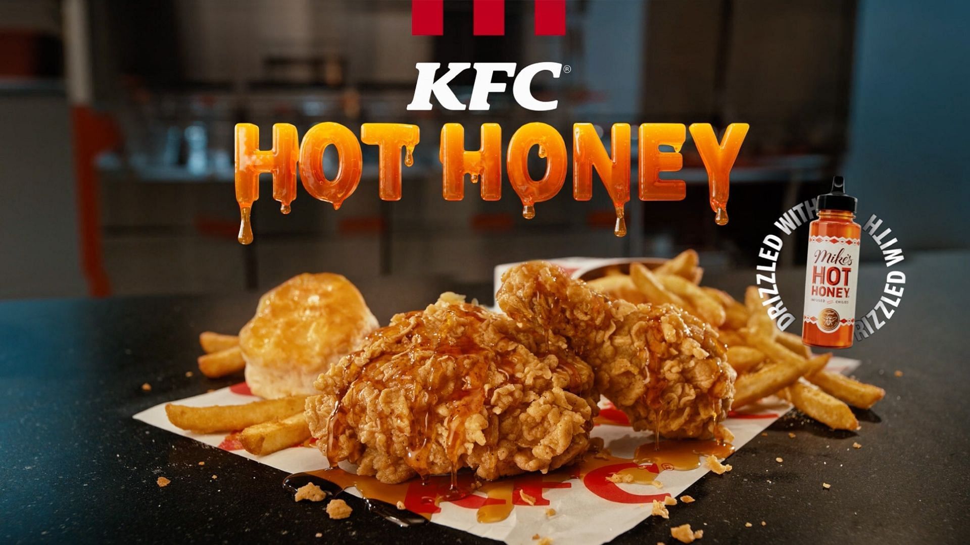 Mike&#039;s Hot Honey adds a sweet and spicy twist to KFC&#039;s famous fried chicken (Image via KFC)