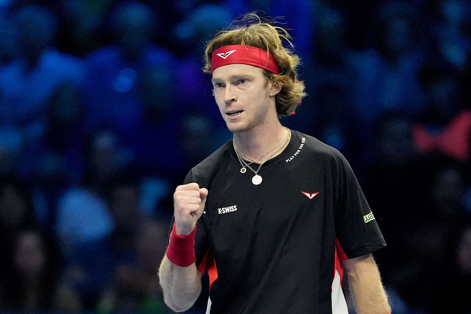 Andrey Rublev during the 2024 Nitto ATP Finals (Source: Getty)