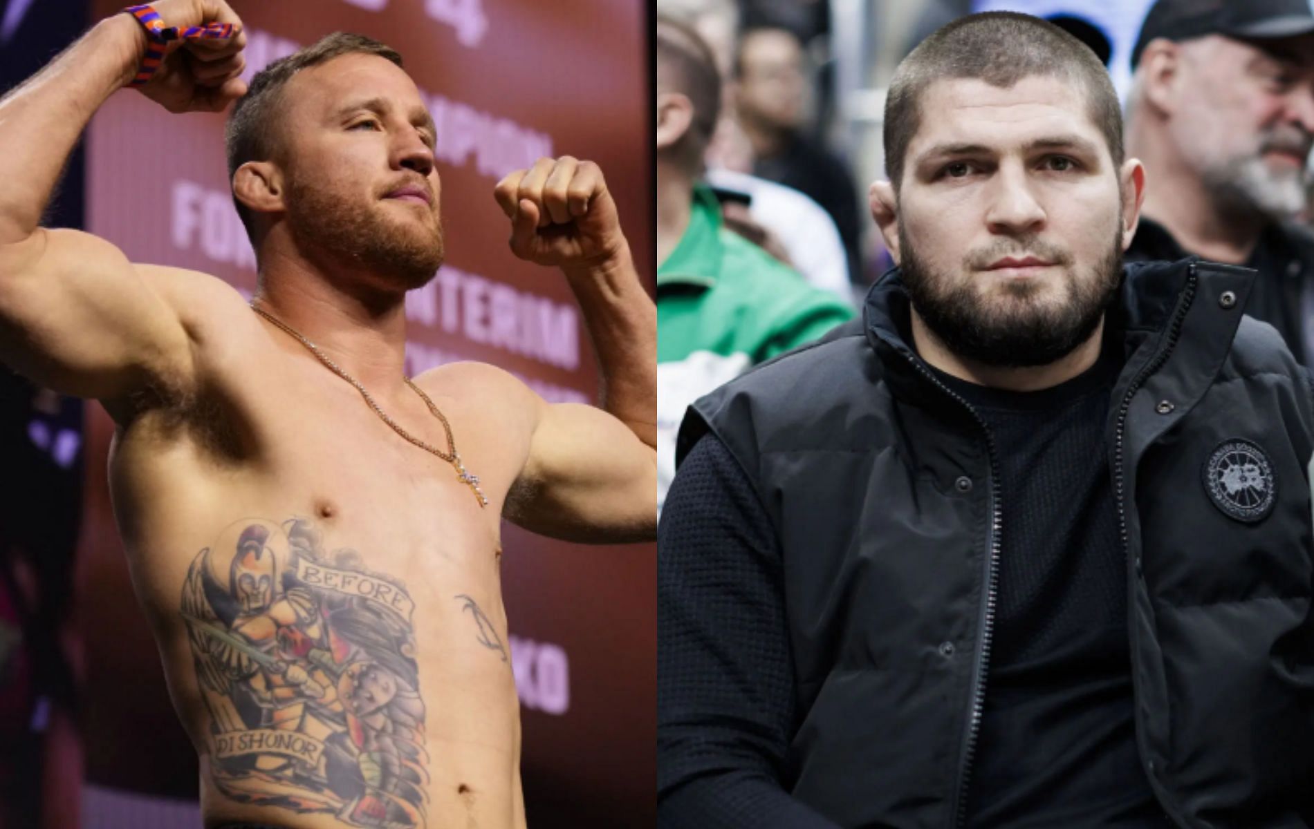 Justin Gaethje discussed how to beat Khabib Nurmagomedov in an old episode of The Joe Rogan Experience. [Image Courtesy: Getty Images] 