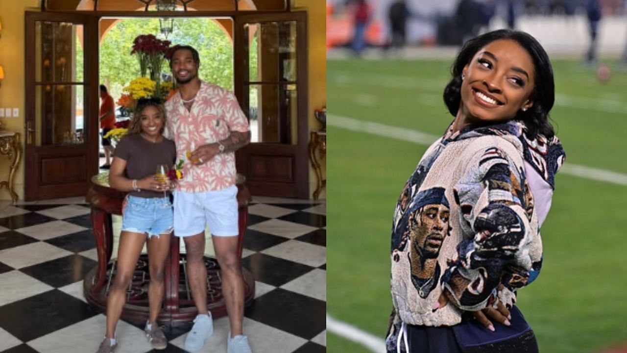 &quot;Not your average cowboy&quot; - Bears S Jonathan Owens embraces Texas life on honeymoon with Simone Biles