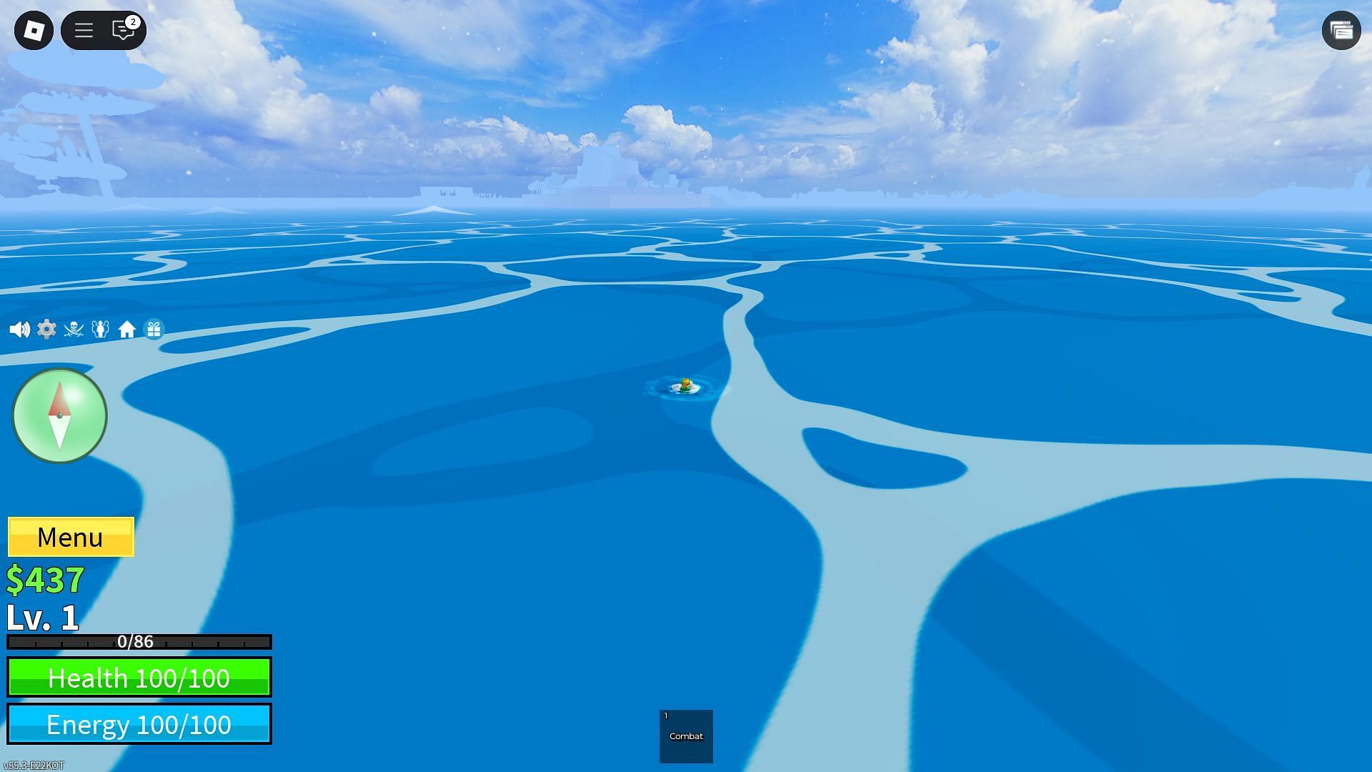 You must be danger level 5 or higher sea to find the island (Image via Roblox)