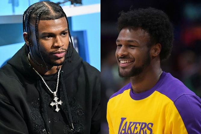 Coach Prime’s son Shilo Sanders shows love to Bronny James as he steals the show against Jazz