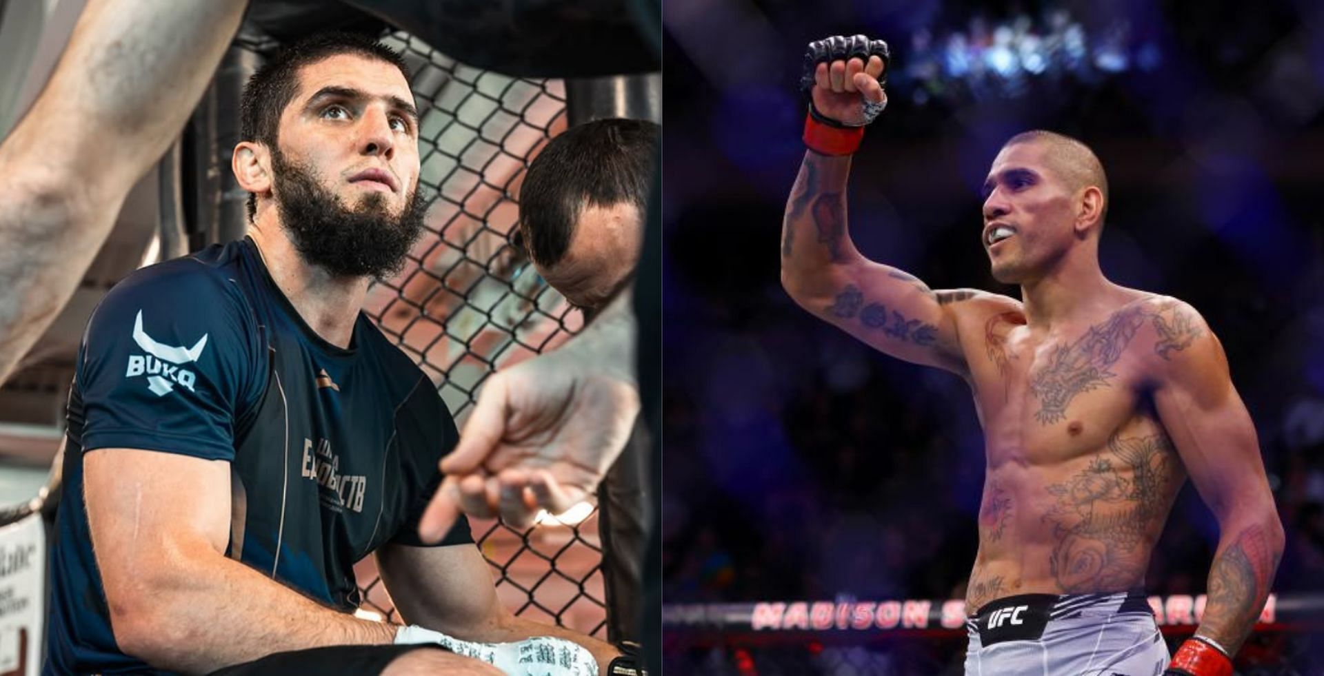 Coach Javier Mendez believes there are parallels between Islam Makhachev and Alex Pereira. [Image source : @islam_makhachev on Instagram; UFC.com]