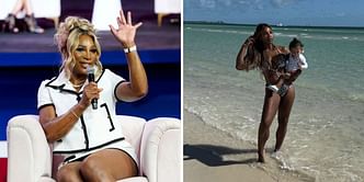 Serena Williams can't stop smiling as she indulges daughter Adira's ocean wish in adorable moment at the beach