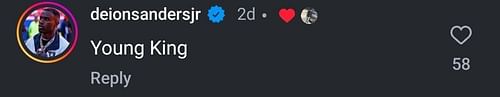 Bucky's comment on Wester's IG post