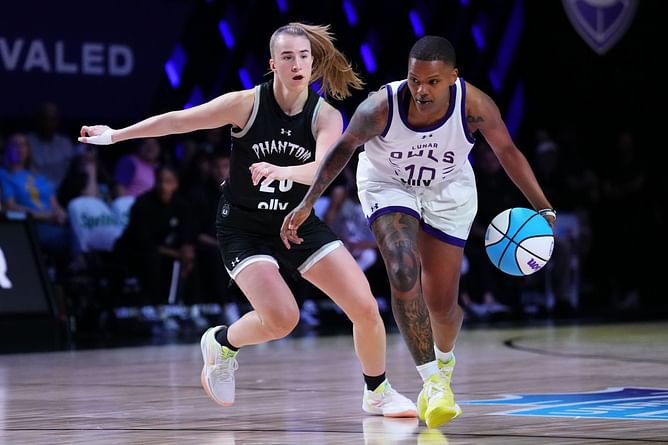 Caitlin Clark's new $90,000 teammate reacts to Courtney Williams' father's antics during 1-on-1 showdown