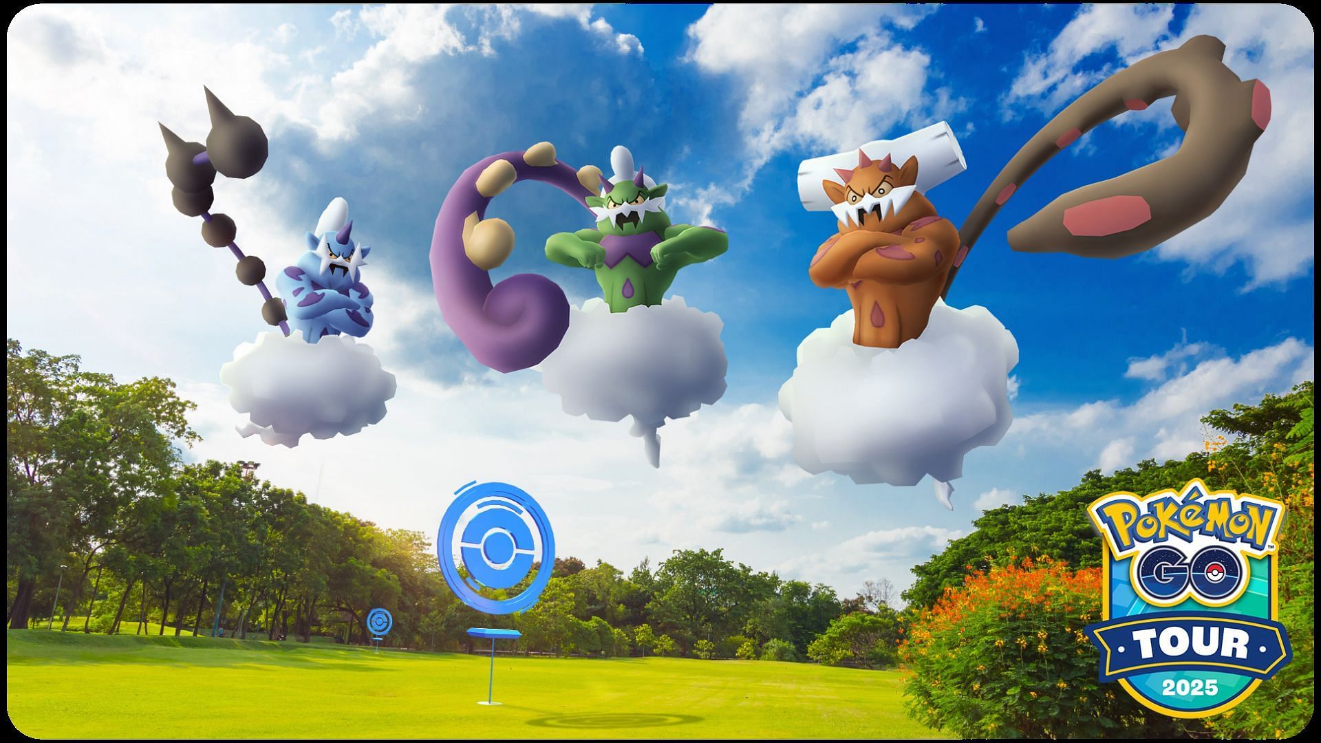 The Forces of Nature will be available during Pokemon GO Tour Unova Los Angeles and New Taipei City (Image via TPC)