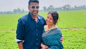 "Let’s drive around! Shall we" - R Ashwin poses with his wife in a serene location [In Pictures]