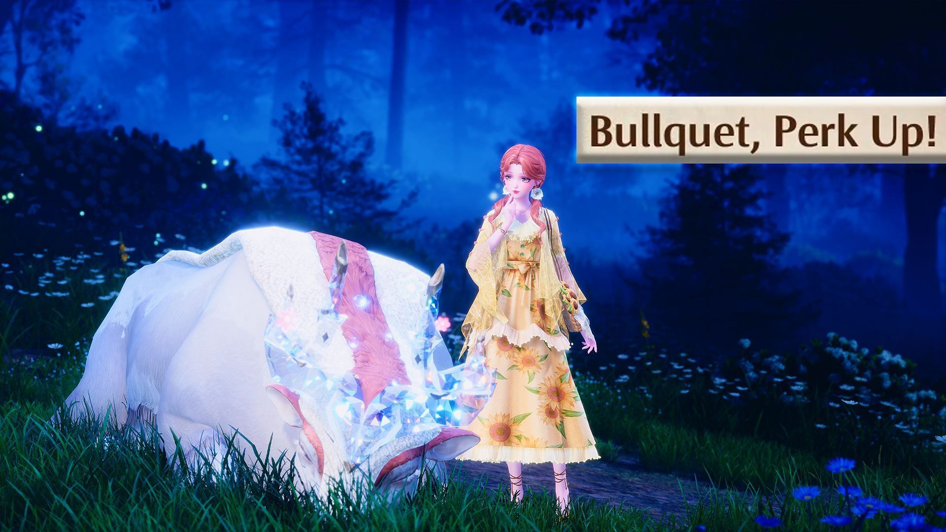 Walkthrough for Bullquet! Perk Up quest in Infinity Nikki (Image via Sportskeeda Gaming/Infold Games)