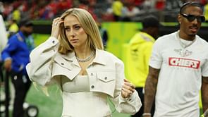 Patrick Mahomes' wife Brittany dons $73,000 diamond necklace for Chiefs' Super Bowl LIX vs Eagles