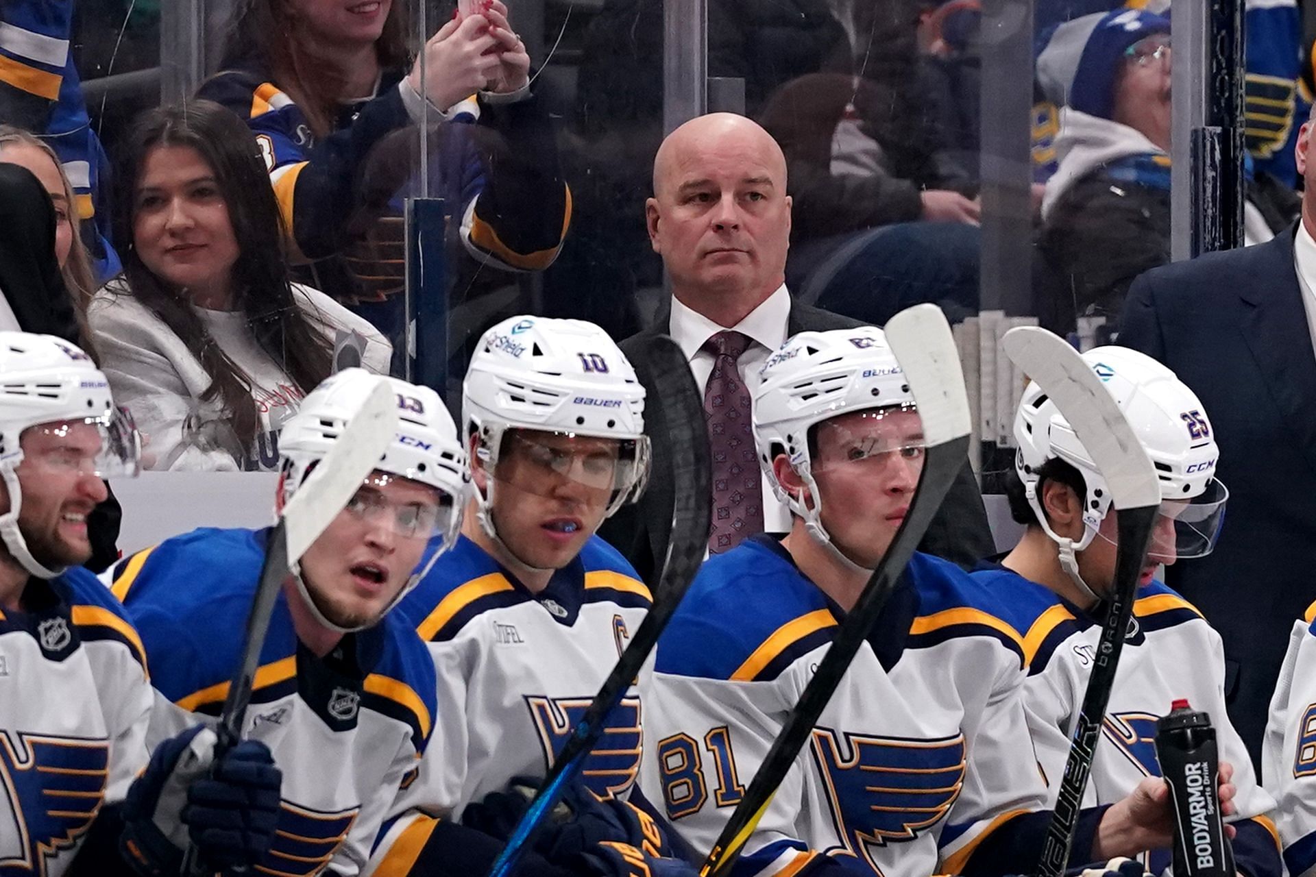 Who is the coach of the St. Louis Blues?