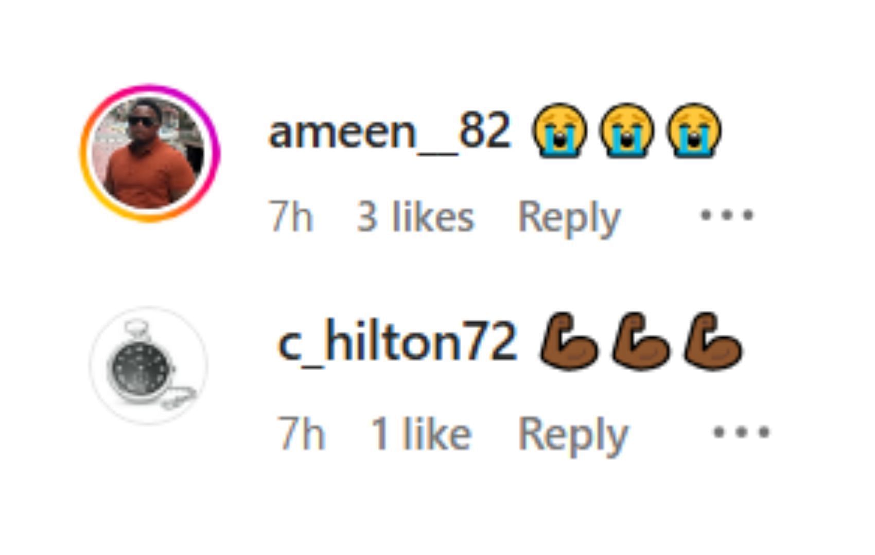 Chris Hilton Sr and Ameen Brooks&#039; comment on Johnson&#039;s interview | via @flaujae_1fanpage/ig