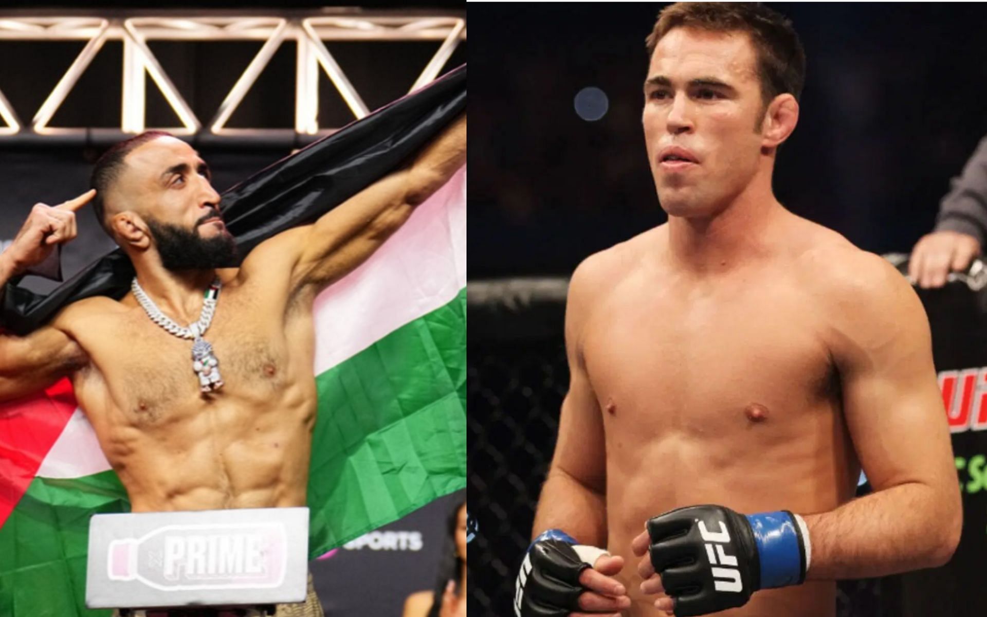 Jake Shields shares why Belal Muhammad does not have a flag in 315 UFC card: [Image courtesy: @bullyb170 on Instagram and Gettyimages]