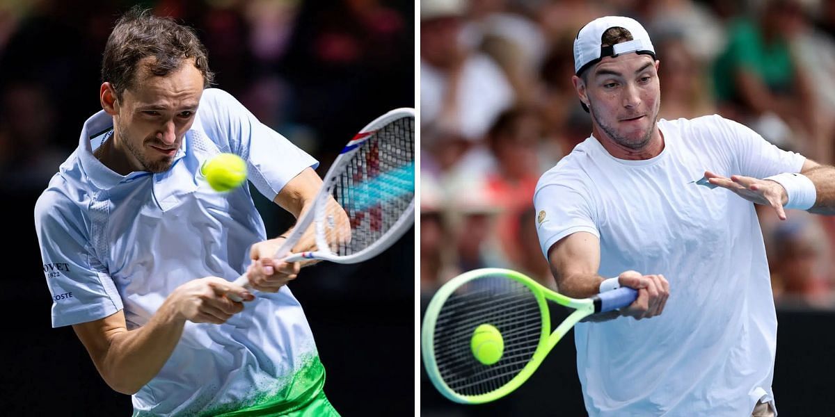 Daniil Medvedev (L) and Jan-Lennard Struff (R) (Image Source: Getty)