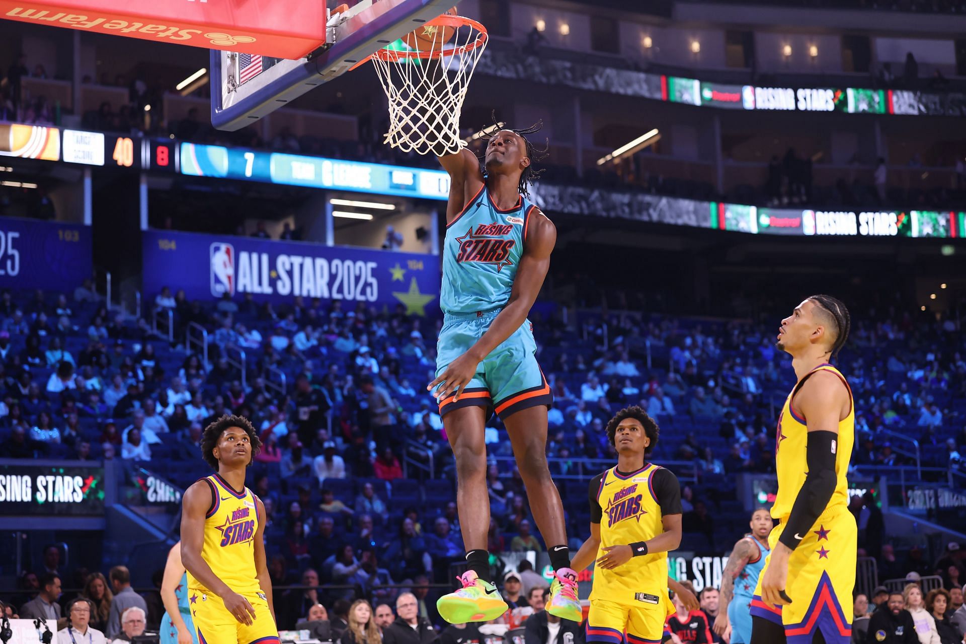 Team Mitch Richmond vs Team Jeremy Lin 2025 NBA Rising Stars Player Stats&nbsp;and&nbsp;Box&nbsp;Score (Photo by GETTY)